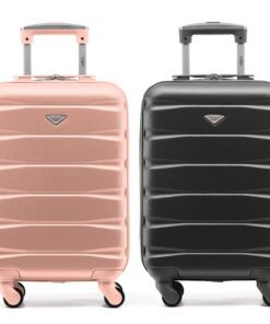 Flight Knight Cas Lot de 2 Valises Porter en ABS Rigide 4 Roues Valables pour Plus de 100 Compagnies Aériennes, Air Fran