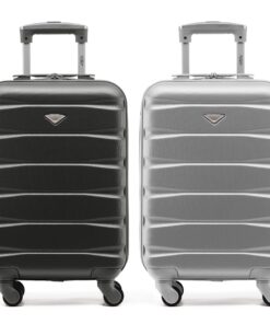 Flight Knight Cas Lot De 2 Valises à Main Rigides en ABS 4 Roues pour Voyageurs Frequent, Y Compris Air France, Ryanair