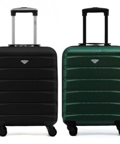 Valises Flight Knight Lot de 2 Rigides en ABS pour Cabine et Approuvées pour easyJet, Jet2 et Ryanair (Taille Priority)