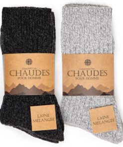 Occulto chaussettes chaudes homme thermorégulantes pour l'hiver - 6 paires (Modèle: Finn) OEKO-TEX STANDARD 100