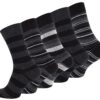 Vincent Creation Lot de 10 paires de chaussettes pour hommes - STRIPES - coton riche - vêtements décontractés - lot de 1