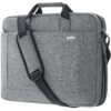 Voova Sacoche pour Ordinateur 17-17.3" Sac à Bandoulière avec 30% de Capacité Supplémentaire Durable Imperméable Compati