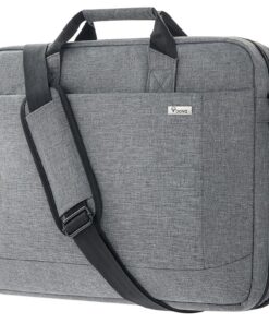 Voova Sacoche pour Ordinateur 17-17.3" Sac à Bandoulière avec 30% de Capacité Supplémentaire Durable Imperméable Compati