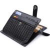 Portefeuille Flintronic Homme Femme Noël Cadeaux Caractéristiques RFID Protections Cuir Véritable Noir Bifold Fonctionne