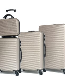 Valises CELIMS Champagne -59, Marque Française en Cuir avec Vanity, Idéales pour Voyage et Week-end