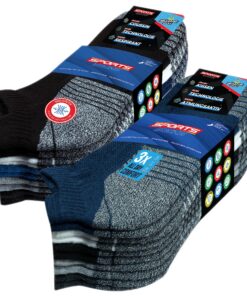 SOXCO chaussettes homme femme sport lot de 10 paires fonctionnelles pour entrainement quotidien et confort durant les sp