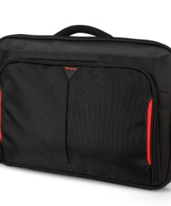 Targus Classic+ Clamshell Sacoche Portatif Homme Femme Noir/Rouge-CN418EU