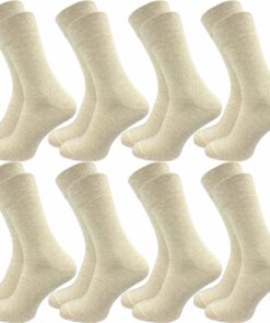 GAWILO Chaussettes en coton pour homme (100% coton) | Sans coutures pressantes | Chaussettes en coton avec talon et poin