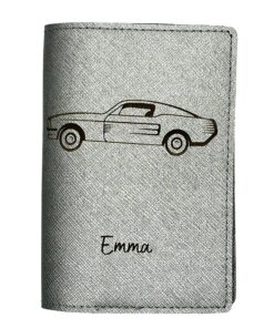 Voopies Porte-Carte Grise Personnalisé, Étui 100% Personnalisable, Protection Carte Grise Cuir Métal Voopies Porte-Car
