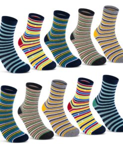 Chaussettes Enfants Garçons et Filles sockenkauf24 - Coton Multicolore (10 Paires) |leggins pour enfants|chaussettes pou