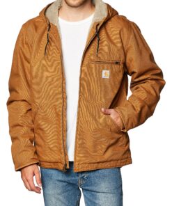 Carhartt Relaxed Fit Washed Duck Sherpa-lined Jacket Vêtements d'extrieur d'utilisation professionnelle Homme