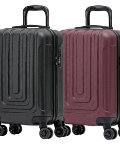 Bagages à main Flight Knight Premium - 8 Roues Spinner Serrure USB 55x35x20cm Bagages Light EasyJet Ryanair Jet2