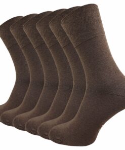 Chaussettes GAWILO sans pression élastique pour homme | Diabétiques en coton OEKO-TEX | Bord extra large | Pointe remail