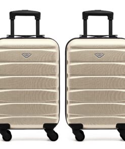 Valises ABS Legeres Flight Knight Approuve par EasyJet et British Airways|Valises Rigides pour Voyage|Poids Leger pour C